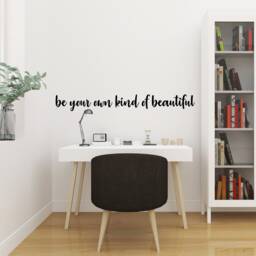 Be Your Own Kind Of Beautiful Inspirational Motivational Wall Decal Quote Art For Home Living Room Office Gym Decor Decorations 42x6 - thumbnail 1