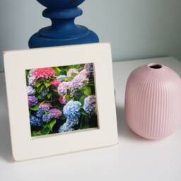 Handmade Off White Alder Wood 4x4 Picture Frame - thumbnail 4