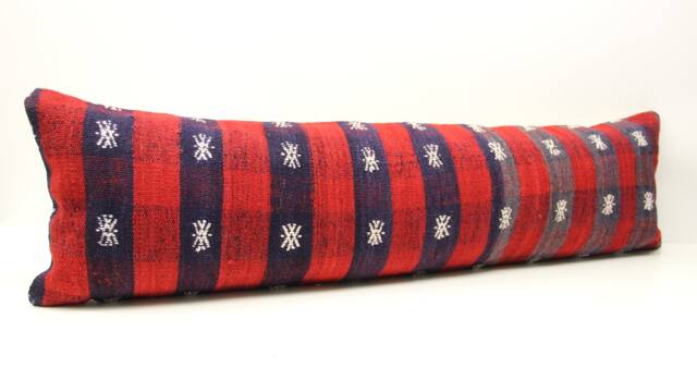 King Size Kilim Pillow Cover, 14x48 Turkish Lumbar - image 1