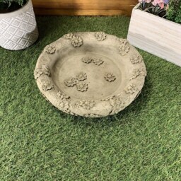 stone Garden Flower Bird Bath Top Only/ Feeder/ Bowl/ Replacement Ornament - thumbnail 2