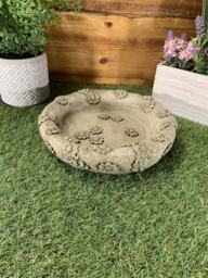 stone Garden Flower Bird Bath Top Only/ Feeder/ Bowl/ Replacement Ornament - thumbnail 1
