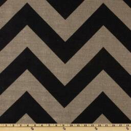 Pillow Cover - Premier Prints Zippy Denton Black Gray - Chevron Home Decor Throw Pillows - thumbnail 2