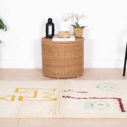 Authentic Beni Ourain Rug, Moroccan Rug 3x5 Ft, Handmade Berber Carpet, Genuine Wool Rug, Area Tapis Berbere, Teppich - thumbnail 2