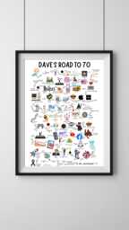 70Th Birthday Gift Born in 1956 Road To 70 UK History Milestone A4 A3 Personalised Print Unique - thumbnail 1