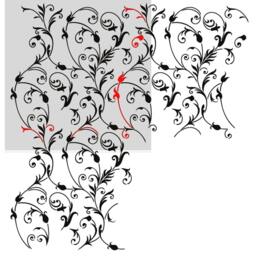 Large Floral Wall Stencil - Diy Decor Stenciling Idea - thumbnail 4