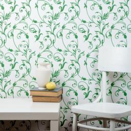 Large Floral Wall Stencil - Diy Decor Stenciling Idea - thumbnail 1