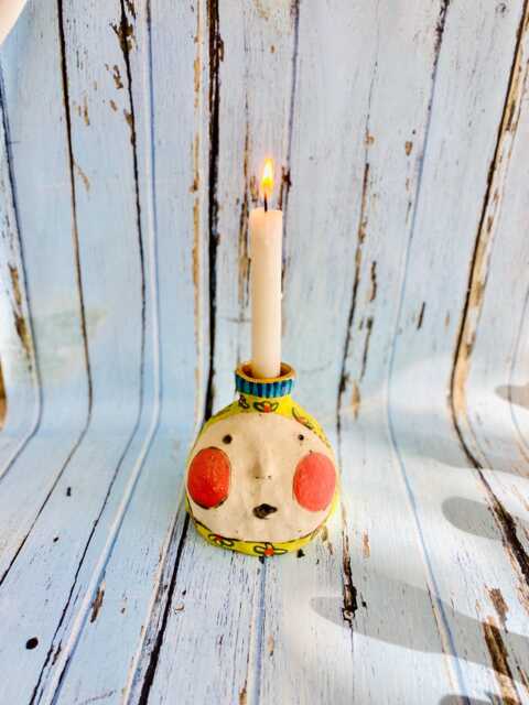Whimsical Luminary Gift , Colorful Tealight, Gold Luster Tea Light, Winter Candle, Gift, Romantic Unique Tealight - image 1