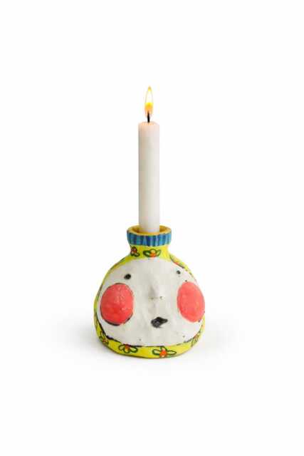 Whimsical Luminary Gift , Colorful Tealight, Gold Luster Tea Light, Winter Candle, Gift, Romantic Unique Tealight - image 1