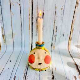 Whimsical Luminary Gift , Colorful Tealight, Gold Luster Tea Light, Winter Candle, Gift, Romantic Unique Tealight - thumbnail 2