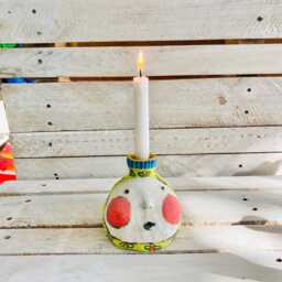 Whimsical Luminary Gift , Colorful Tealight, Gold Luster Tea Light, Winter Candle, Gift, Romantic Unique Tealight - thumbnail 4
