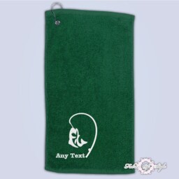 Personalised Embroidered Fishing Towel Gift For Dad, Grandad, Friend - thumbnail 3