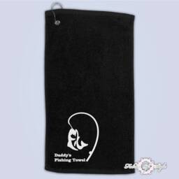 Personalised Embroidered Fishing Towel Gift For Dad, Grandad, Friend - thumbnail 2