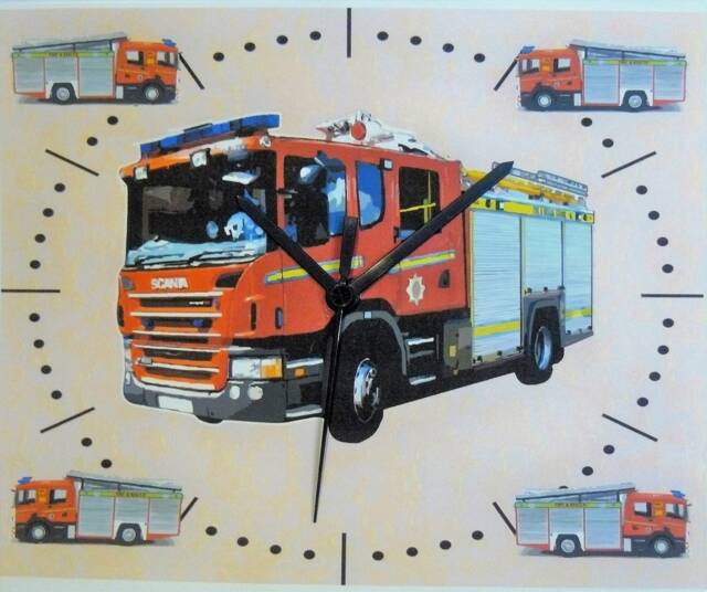 Fire Engine Wall Hanging Clockclock , Wall Clock