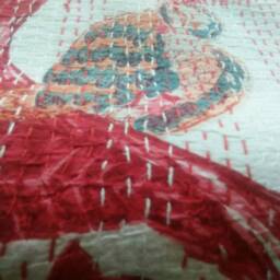Bedspread Owl Print New Indian Handmade Kantha Quilt Bedspread Blanket Coverlet Size Queen - thumbnail 4
