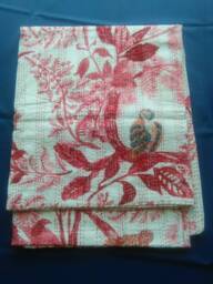 Bedspread Owl Print New Indian Handmade Kantha Quilt Bedspread Blanket Coverlet Size Queen - thumbnail 1