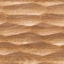 Sculpted Dunes Oak Wood Table Clock Nature-Inspired Timepiece - thumbnail 4