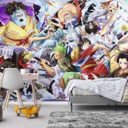 Anime Manga Collage Wallpaper, Hand-Drawn Comics Wall Mural, Peel & Stick - thumbnail 3