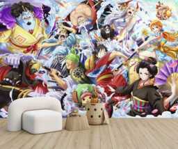 Anime Manga Collage Wallpaper, Hand-Drawn Comics Wall Mural, Peel & Stick - thumbnail 1