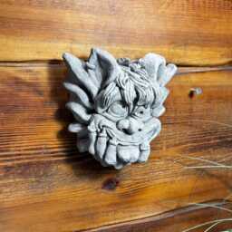 stone Garden Gremlin Gargoyle Hand On Face Wall Plaque Ornament - thumbnail 3