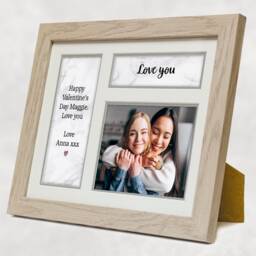 Personalised Couple Picture Frame - Valentine's Day Gift Anniversary Boyfriend Girlfriend Photo - thumbnail 2
