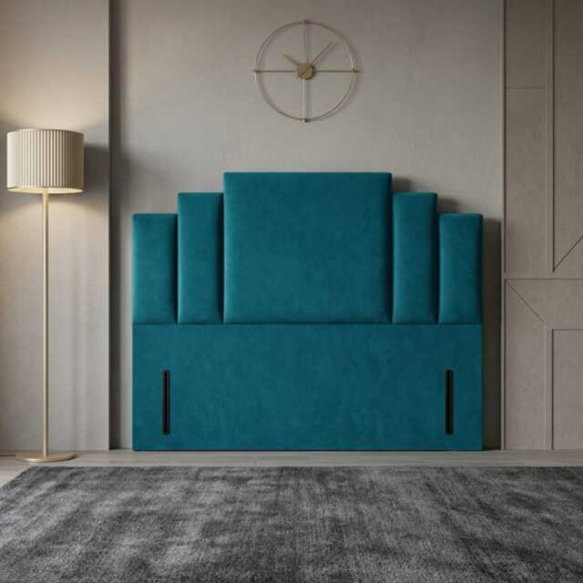 54 Inches High Floor Standing Plush Velvet Headboard 3Ft, 4Ft, 4Ft6, 5Ft, 6Ft - image 1
