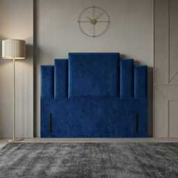 54 Inches High Floor Standing Plush Velvet Headboard 3Ft, 4Ft, 4Ft6, 5Ft, 6Ft - thumbnail 2