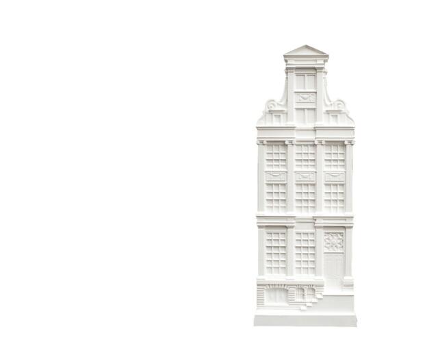 Architectural Plaster Model Wall Art 3D Facade Of A House in Amsterdam - image 1