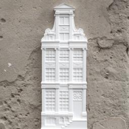 Architectural Plaster Model Wall Art 3D Facade Of A House in Amsterdam - thumbnail 2