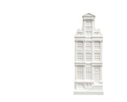 Architectural Plaster Model Wall Art 3D Facade Of A House in Amsterdam - thumbnail 1