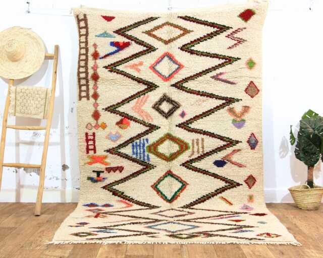 Handmade Boujad Wool Rug, Authentic Moroccan Berber Carpet - image 1