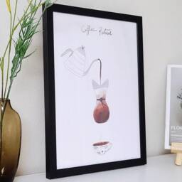 Coffee Ritual Poster, Gift Lover, Bar Decor, Cafe Kitchen Wall Print, Gift, Art, Scandi Poster - thumbnail 2