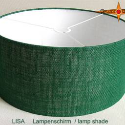 Green Lampshade Made Of Jute Lisa ?? 45 cm - thumbnail 2