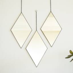 Wall Decor Mirror, Decorative Mirrors, Mirror Art, Trendy Hanging Geometric Decoration, Living Room - thumbnail 2