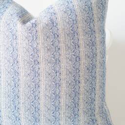 Indigo Striped Pillow Cover - thumbnail 2