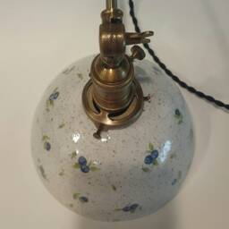 style#102 Handcrafted Blueberry Ceramic Wall Sconce - Farmhouse Pottery Lamp, Home Lighting, Pottery Lamp, Lamp - thumbnail 3