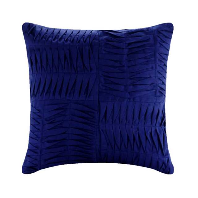 "Cotton Linen Blue Couch Cushion 16""x16" - image 1