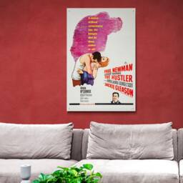 The Hustler - Paul Newman Movie Art Wrapped Framed Canvas Rolled Photo/Poster Print - thumbnail 2