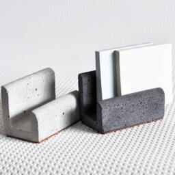 Minimalist Concrete Business Card Holder Industrial Desk Organizer - thumbnail 2