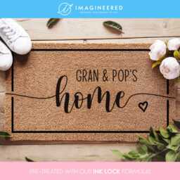 Grandparents Welcome Door Mat - Personalized Doormat Custom Home Decor Family Gifts Grandparent - thumbnail 1