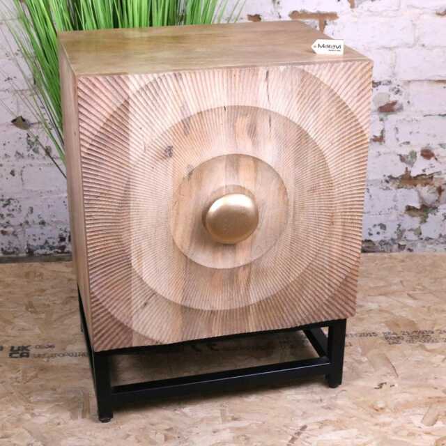 Parika Mango Wood Bedside Cabinet - image 1