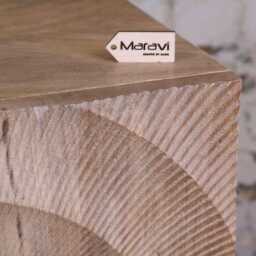 Parika Mango Wood Bedside Cabinet - thumbnail 3