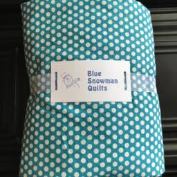 Nursery Bedding Set Of 3 Coral & Turquoise Quilt W/2 Custom Crib Sheets Baby Boy Quilt, Girl Gender Neutral Shower Gift - thumbnail 4