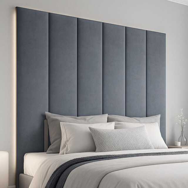 Paris Design Plush Velvet Wall Mounted Headboard - 72 - image 1