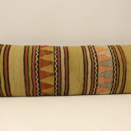 Extralong King Size Kilim Pillow Cover 12x47 Inches 30x120 cm Handmade Lumbar Bedding 4Oyf-276 - thumbnail 2