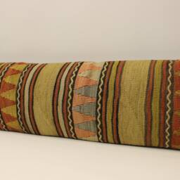 Extralong King Size Kilim Pillow Cover 12x47 Inches 30x120 cm Handmade Lumbar Bedding 4Oyf-276 - thumbnail 3