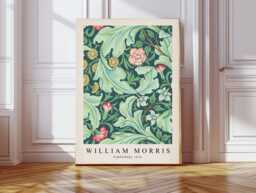 William Morris Art Print, Willow Flower Botanical Wall Decor, Art, Lily Print - thumbnail 1