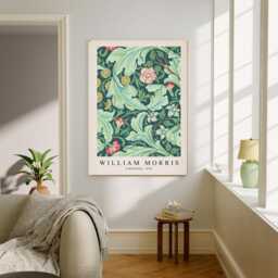 William Morris Art Print, Willow Flower Botanical Wall Decor, Art, Lily Print - thumbnail 3