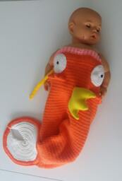 Cuddle-Up Fish Amigurumi Snuggle Blanket-Baby Cocoon Crochet Pattern-Baby Sleep Sack Crochet-Baby