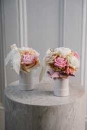 Handmade Soy Wax Candle Mini Bouquet Scented Wedding Favors - thumbnail 1