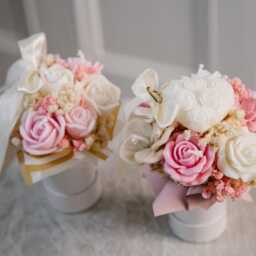 Handmade Soy Wax Candle Mini Bouquet Scented Wedding Favors - thumbnail 2